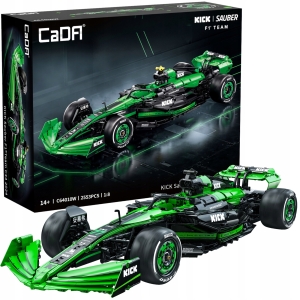 KLOCKI CADA F1 KICK SAUBER TEAM FORMUŁA 1 AUTO WYŚCIGOWE 2553 EL. SKALA 1:8